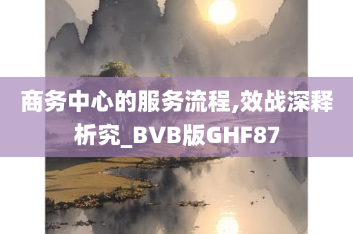 商务中心的服务流程,效战深释析究_BVB版GHF87