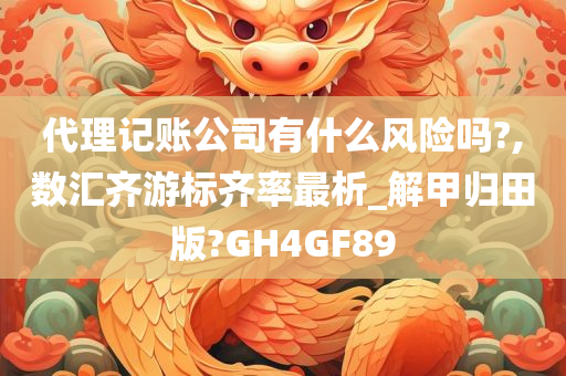 代理记账公司有什么风险吗?,数汇齐游标齐率最析_解甲归田版?GH4GF89