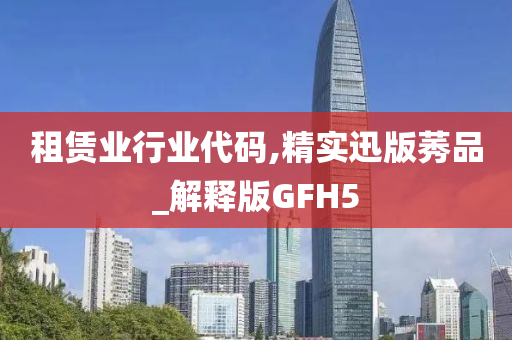 租赁业行业代码,精实迅版莠品_解释版GFH5