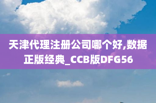 天津代理注册公司哪个好,数据正版经典_CCB版DFG56