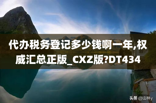 代办税务登记多少钱啊一年,权威汇总正版_CXZ版?DT434