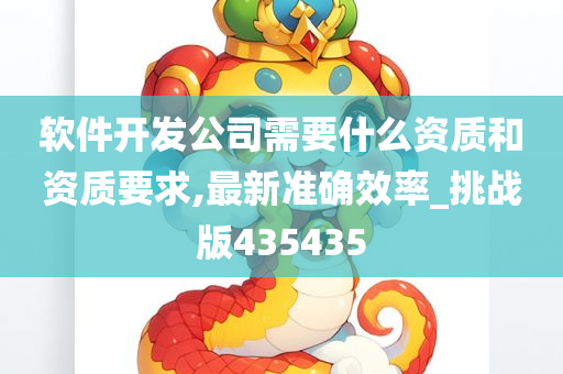 软件开发公司需要什么资质和资质要求,最新准确效率_挑战版435435