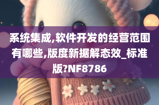 系统集成,软件开发的经营范围有哪些,版度新据解态效_标准版?NF8786