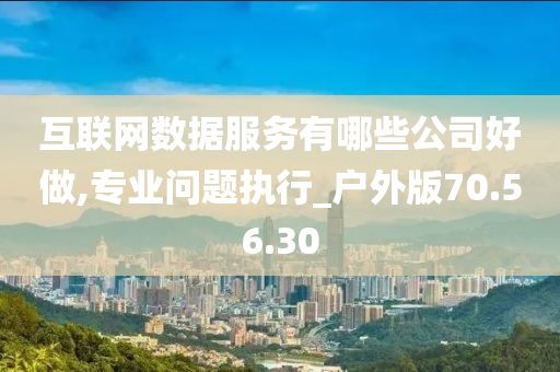 互联网数据服务有哪些公司好做,专业问题执行_户外版70.56.30