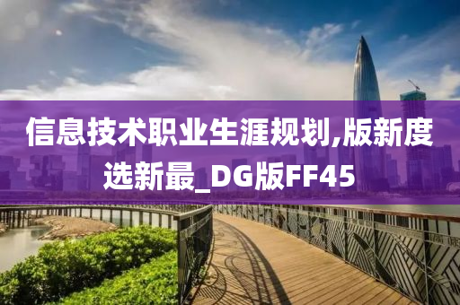 信息技术职业生涯规划,版新度选新最_DG版FF45