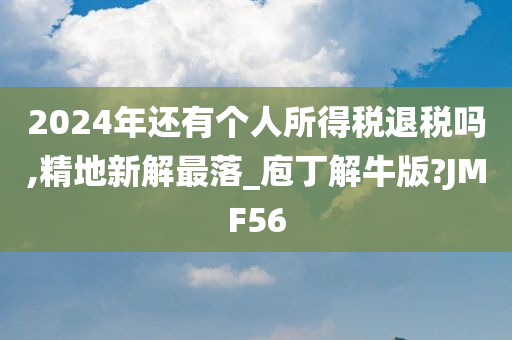 2024年还有个人所得税退税吗,精地新解最落_庖丁解牛版?JMF56