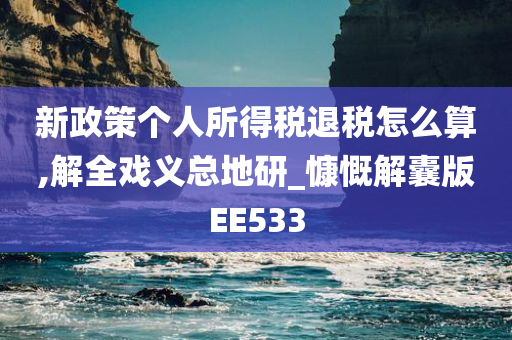 新政策个人所得税退税怎么算,解全戏义总地研_慷慨解囊版EE533