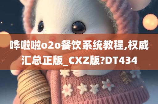 哗啦啦o2o餐饮系统教程,权威汇总正版_CXZ版?DT434