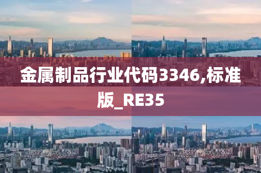 金属制品行业代码3346,标准版_RE35