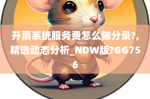 开票系统服务费怎么做分录?,精选动态分析_NDW版?GG756