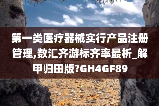 第一类医疗器械实行产品注册管理,数汇齐游标齐率最析_解甲归田版?GH4GF89