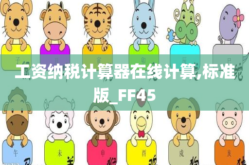 工资纳税计算器在线计算,标准版_FF45