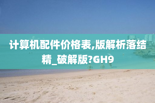 计算机配件价格表,版解析落结精_破解版?GH9