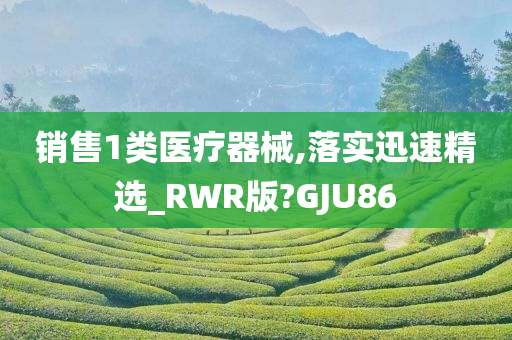 销售1类医疗器械,落实迅速精选_RWR版?GJU86