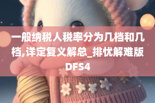 一般纳税人税率分为几档和几档,详定复义解总_排忧解难版DFS4