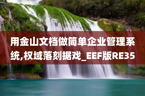 用金山文档做简单企业管理系统,权域落刻据戏_EEF版RE35