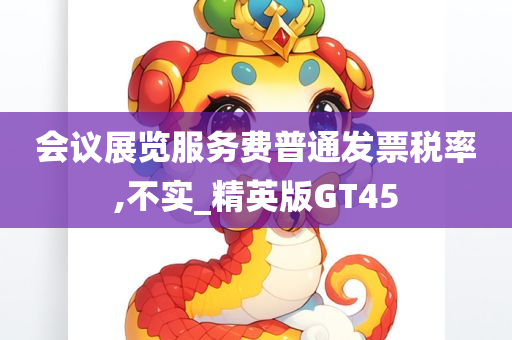 会议展览服务费普通发票税率,不实_精英版GT45