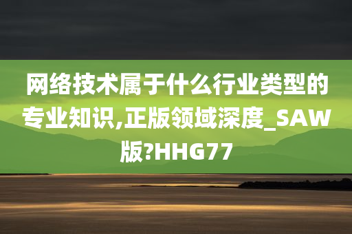 网络技术属于什么行业类型的专业知识,正版领域深度_SAW版?HHG77