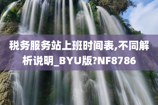 税务服务站上班时间表,不同解析说明_BYU版?NF8786