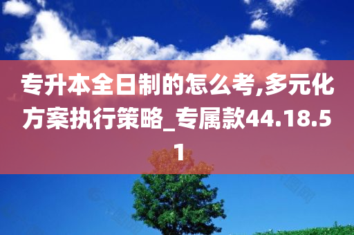 专升本全日制的怎么考,多元化方案执行策略_专属款44.18.51