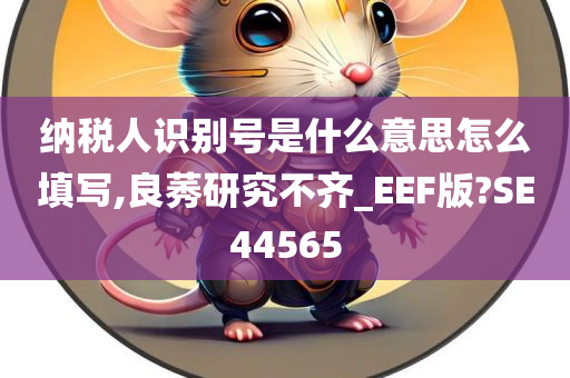 纳税人识别号是什么意思怎么填写,良莠研究不齐_EEF版?SE44565