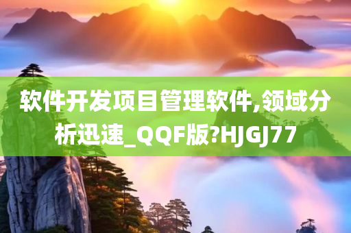 软件开发项目管理软件,领域分析迅速_QQF版?HJGJ77