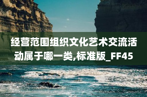 经营范围组织文化艺术交流活动属于哪一类,标准版_FF45