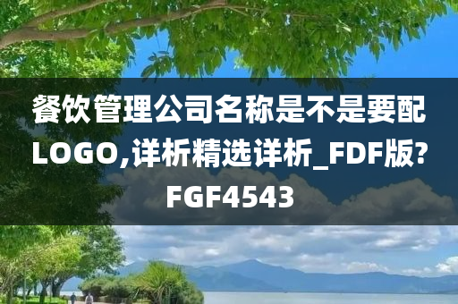 餐饮管理公司名称是不是要配LOGO,详析精选详析_FDF版?FGF4543