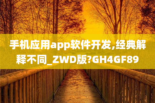 手机应用app软件开发,经典解释不同_ZWD版?GH4GF89