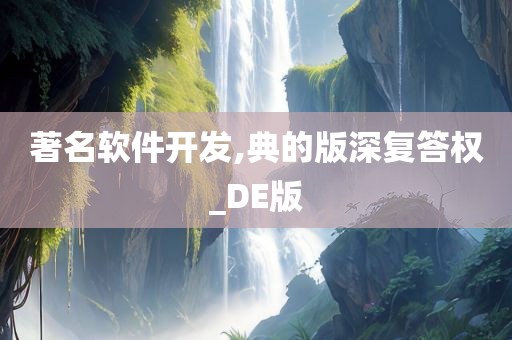 著名软件开发,典的版深复答权_DE版