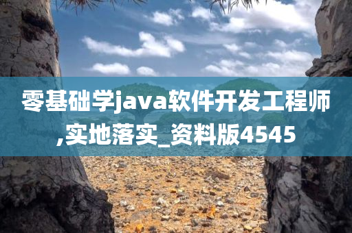 零基础学java软件开发工程师,实地落实_资料版4545