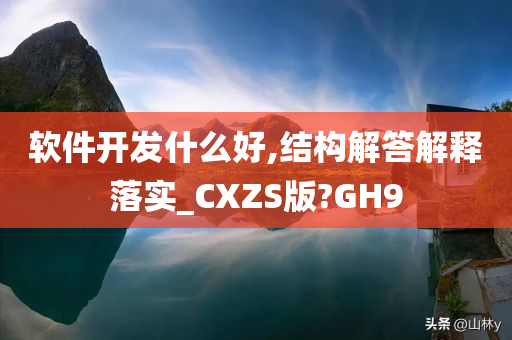 软件开发什么好,结构解答解释落实_CXZS版?GH9