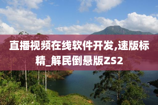 直播视频在线软件开发,速版标精_解民倒悬版ZS2