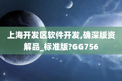 上海开发区软件开发,确深版资解品_标准版?GG756