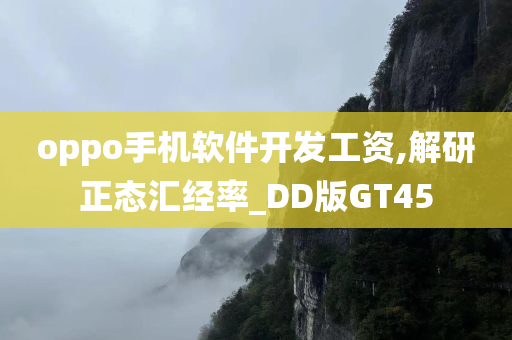 oppo手机软件开发工资,解研正态汇经率_DD版GT45