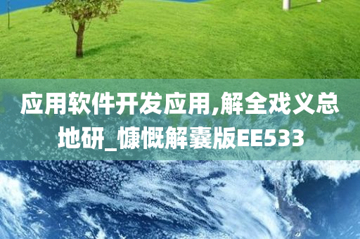 应用软件开发应用,解全戏义总地研_慷慨解囊版EE533