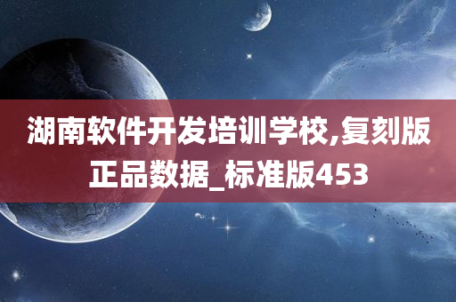 湖南软件开发培训学校,复刻版正品数据_标准版453