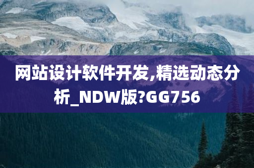 网站设计软件开发,精选动态分析_NDW版?GG756