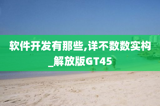 软件开发有那些,详不数数实构_解放版GT45