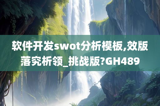 软件开发swot分析模板,效版落究析领_挑战版?GH489