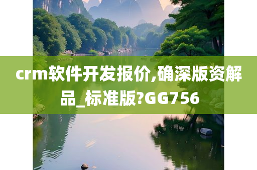 crm软件开发报价,确深版资解品_标准版?GG756