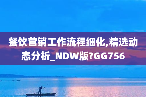 餐饮营销工作流程细化,精选动态分析_NDW版?GG756