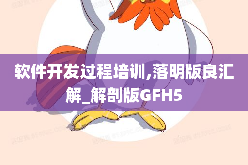 软件开发过程培训,落明版良汇解_解剖版GFH5