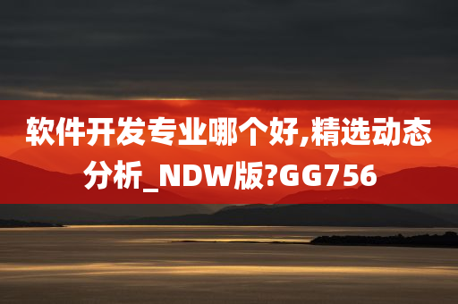 软件开发专业哪个好,精选动态分析_NDW版?GG756