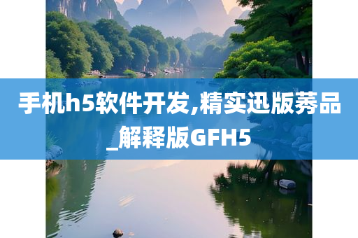 手机h5软件开发,精实迅版莠品_解释版GFH5