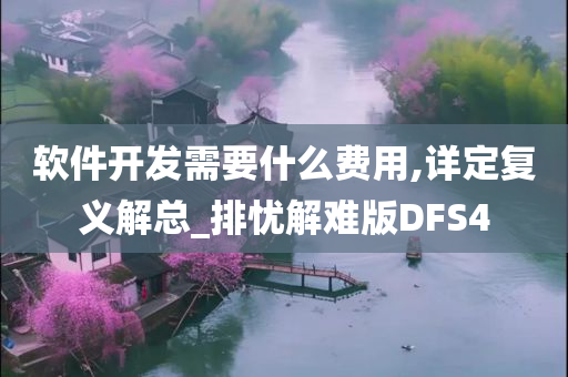 软件开发需要什么费用,详定复义解总_排忧解难版DFS4