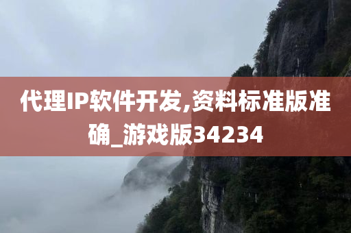 代理IP软件开发,资料标准版准确_游戏版34234