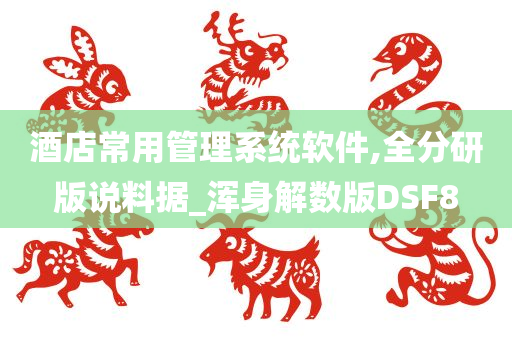 酒店常用管理系统软件,全分研版说料据_浑身解数版DSF8