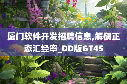 厦门软件开发招聘信息,解研正态汇经率_DD版GT45