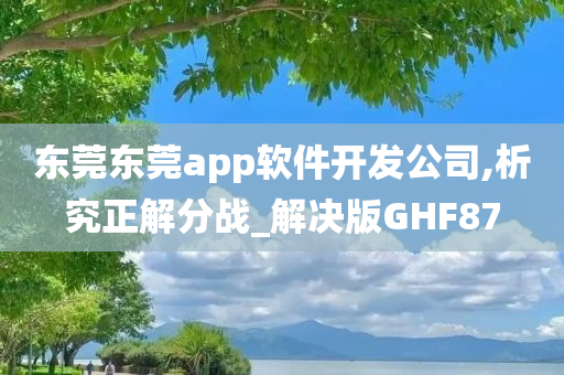 东莞东莞app软件开发公司,析究正解分战_解决版GHF87